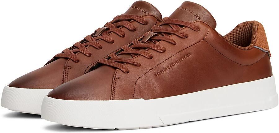 TOMMY HILFIGER Sneakers laag 'COURT' cognac grijs - Foto 6
