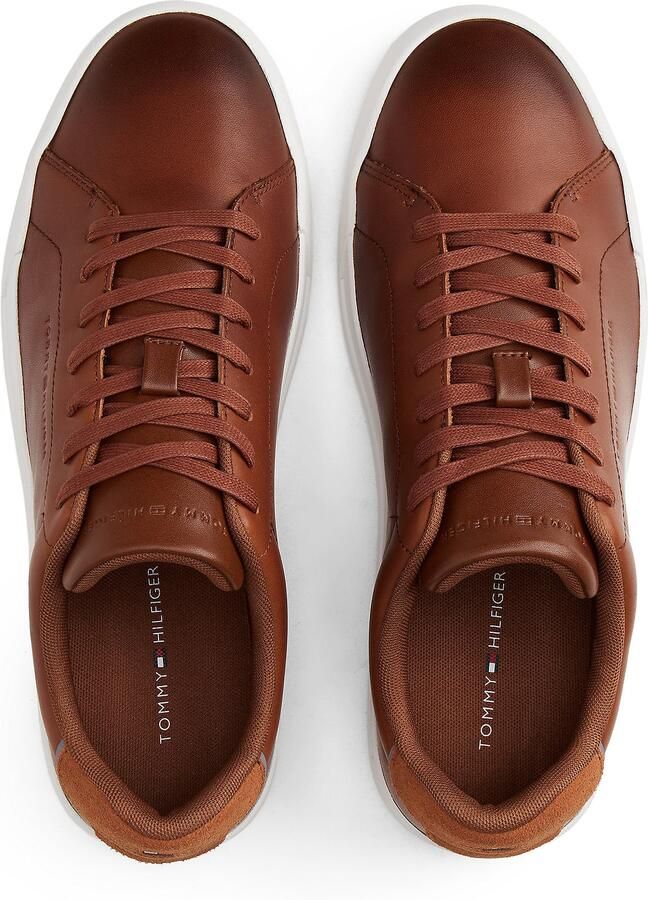 TOMMY HILFIGER Sneakers laag 'COURT' cognac grijs - Foto 4