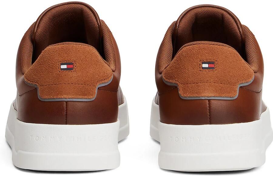TOMMY HILFIGER Sneakers laag 'COURT' cognac grijs - Foto 5