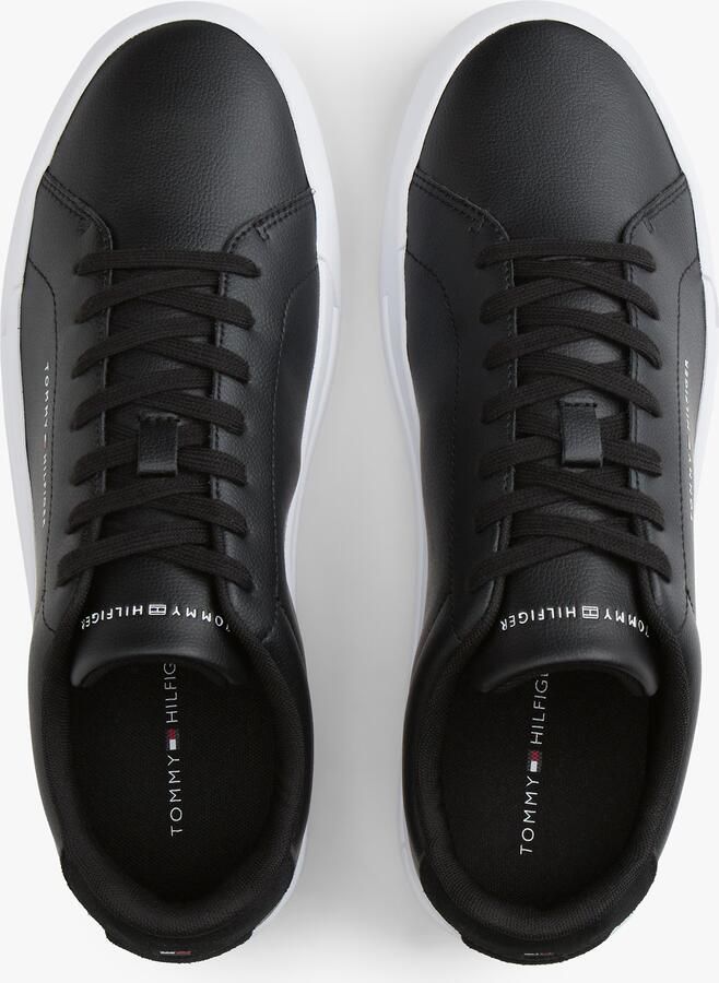 Tommy Hilfiger Sneakers TH COURT CORE vrijetijdsschoen lage schoen veterschoen zacht gevoerde schachtrand - Foto 10