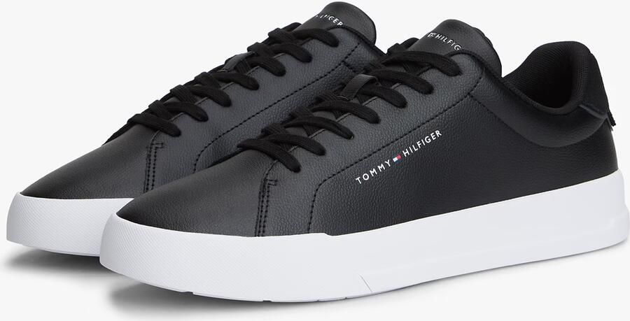Tommy Hilfiger Sneakers TH COURT CORE vrijetijdsschoen lage schoen veterschoen zacht gevoerde schachtrand - Foto 12