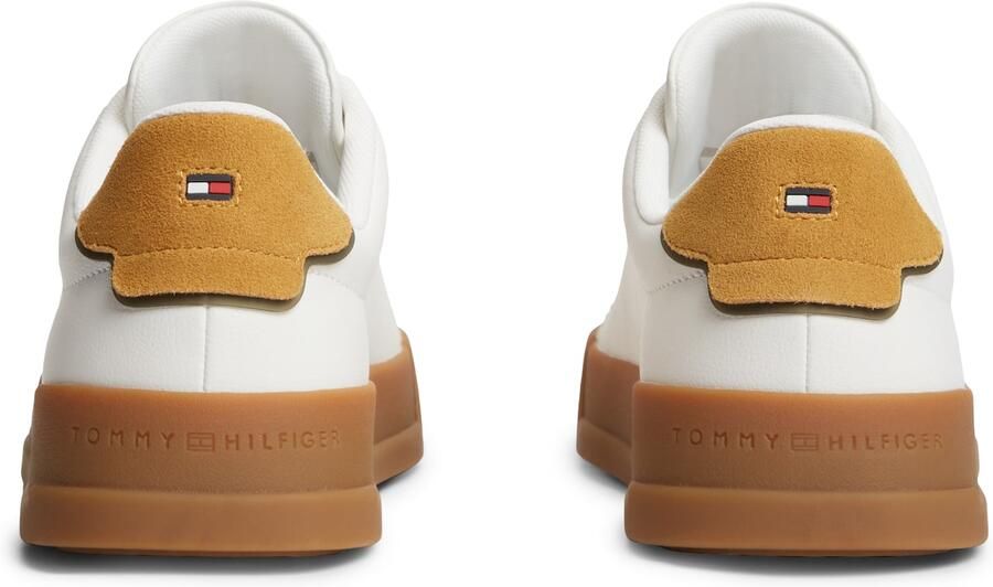 TOMMY HILFIGER Sneakers laag 'COURT ESS' cognac honing wit - Foto 4