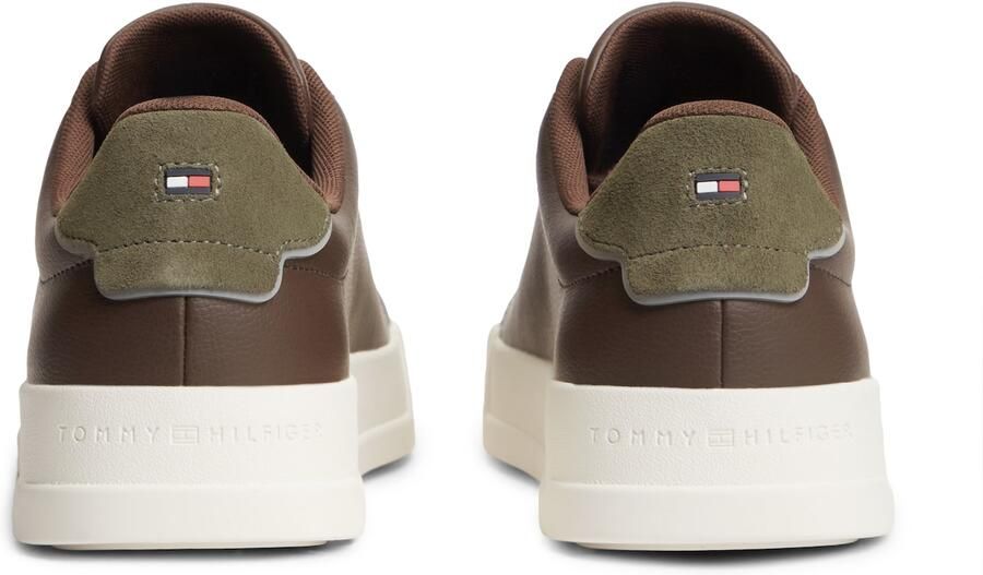 Tommy Hilfiger Sneakers van mix van leer en textiel met labelopschrift - Foto 16
