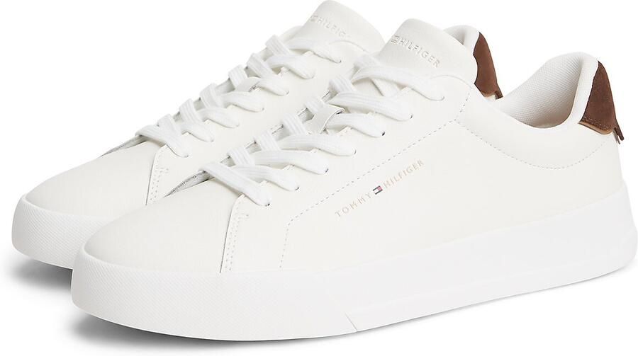 TOMMY HILFIGER Sneakers laag 'Court Ess' lichtbeige bruin wit - Foto 6