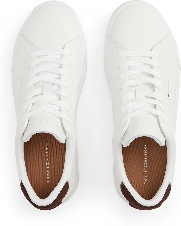 TOMMY HILFIGER Sneakers laag 'Court Ess' lichtbeige bruin wit - Foto 3