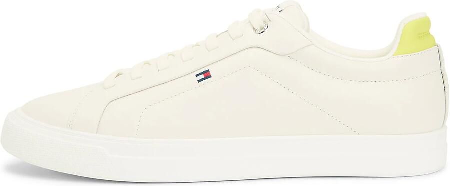 TOMMY HILFIGER Sneakers laag 'Court' limoen wolwit