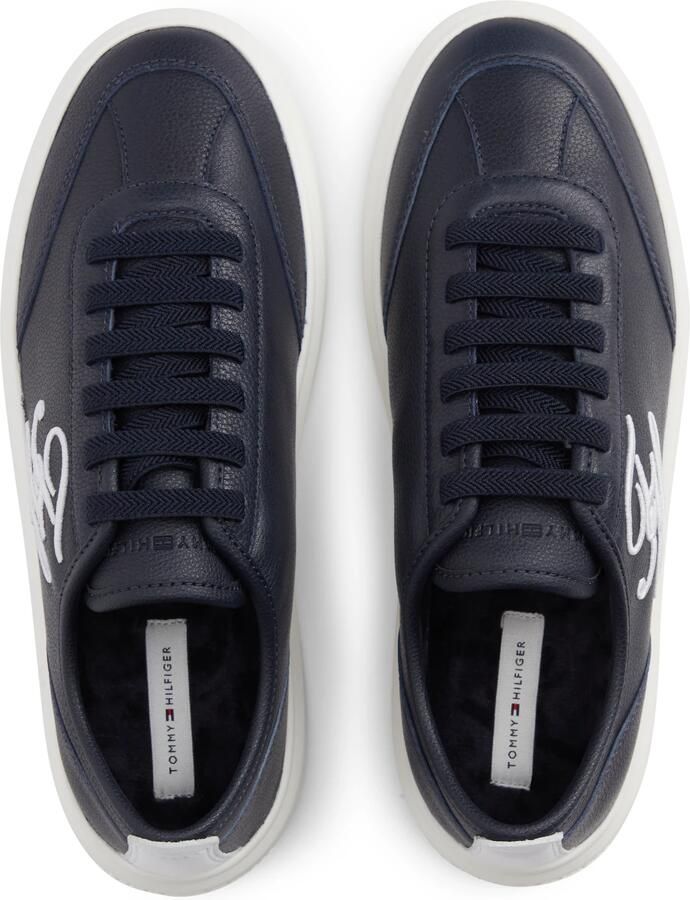 TOMMY HILFIGER Sneakers laag 'Court' navy wit - Foto 3