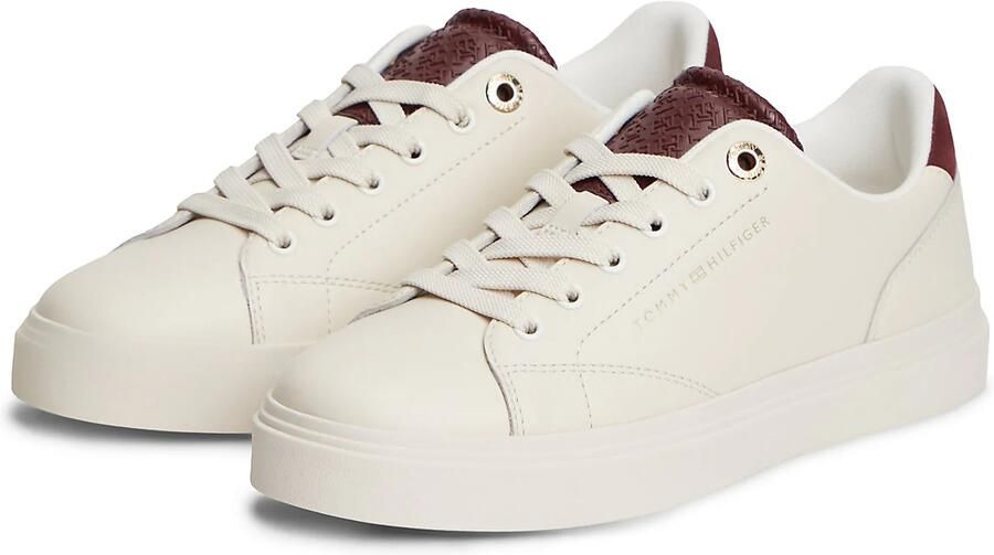 TOMMY HILFIGER Sneakers laag crème bloedrood - Foto 2