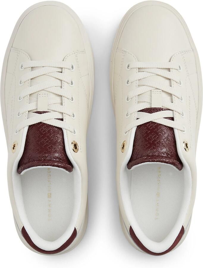 TOMMY HILFIGER Sneakers laag crème bloedrood - Foto 5