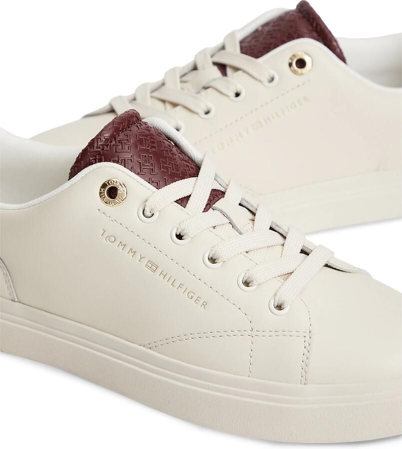 TOMMY HILFIGER Sneakers laag crème bloedrood - Foto 3