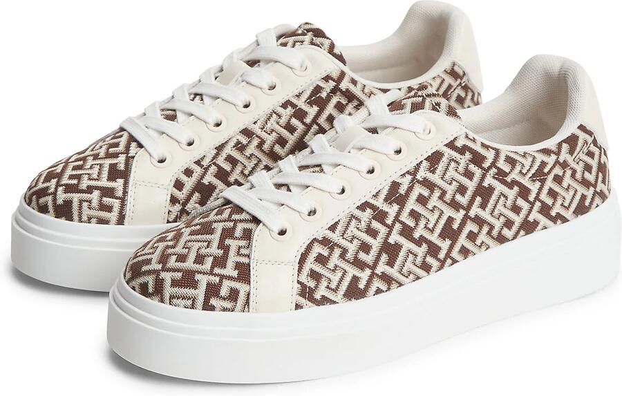TOMMY HILFIGER Sneakers laag crème donkerbruin - Foto 5