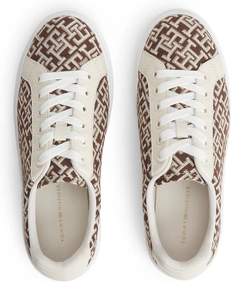 TOMMY HILFIGER Sneakers laag crème donkerbruin - Foto 2