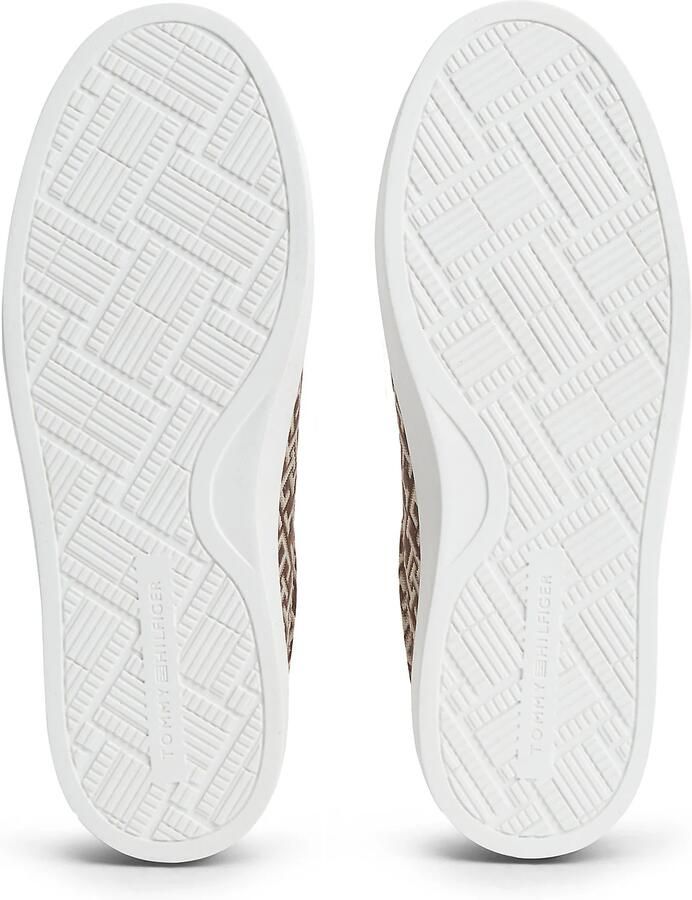 TOMMY HILFIGER Sneakers laag crème donkerbruin - Foto 3