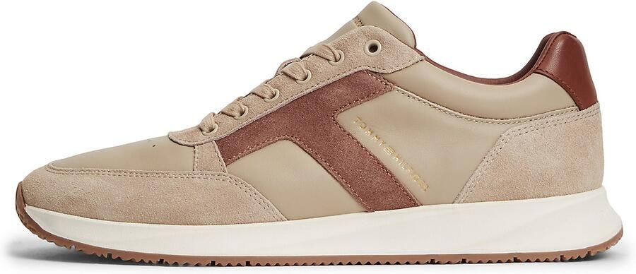 TOMMY HILFIGER Beige Sneakers Elevated Hilfiger Mix Runner - Foto 6