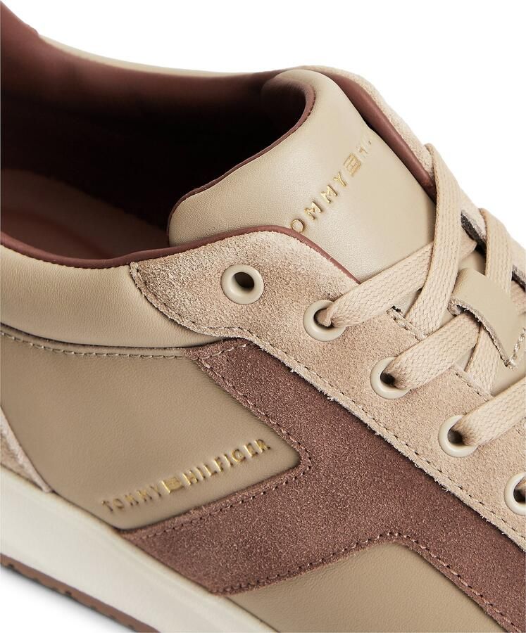 TOMMY HILFIGER Beige Sneakers Elevated Hilfiger Mix Runner - Foto 9