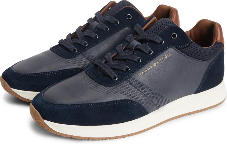 TOMMY HILFIGER Sneakers laag donkerblauw bruin - Foto 7