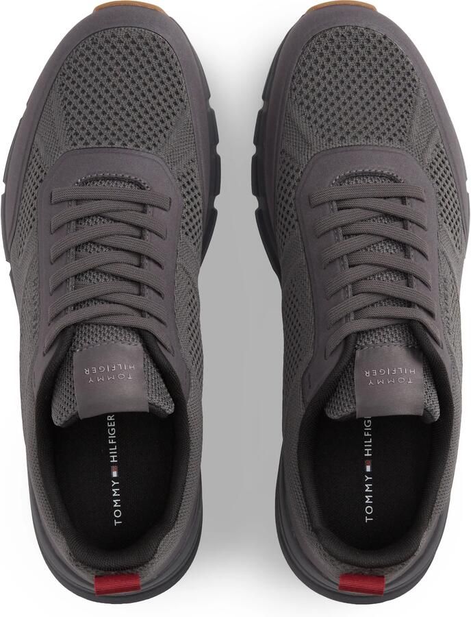 TOMMY HILFIGER Sneakers laag donkergrijs donkerrood wit - Foto 3