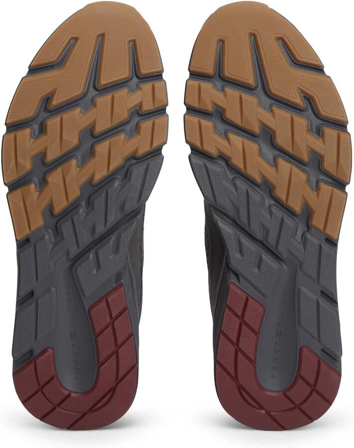TOMMY HILFIGER Sneakers laag donkergrijs donkerrood wit - Foto 2
