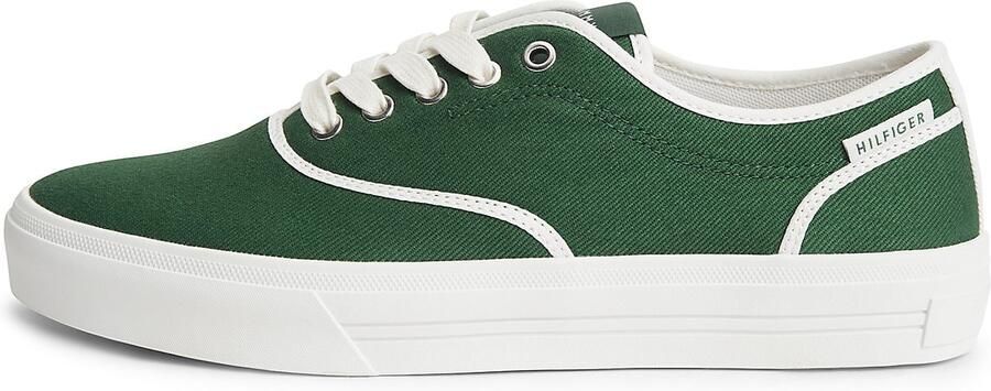 TOMMY HILFIGER Sneakers laag donkergroen wit