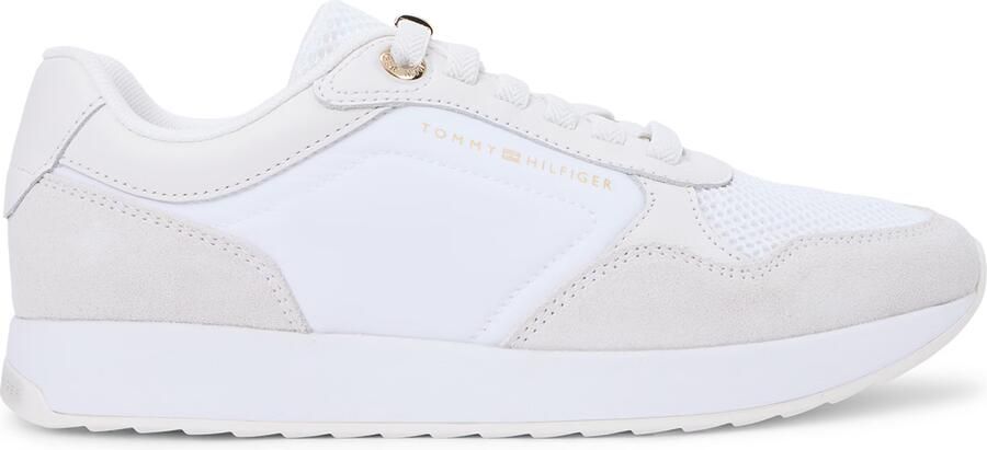 Tommy Hilfiger Sneakers van suède met mesh details - Foto 7