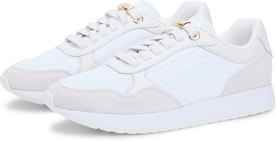 Tommy Hilfiger Sneakers van suède met mesh details - Foto 6
