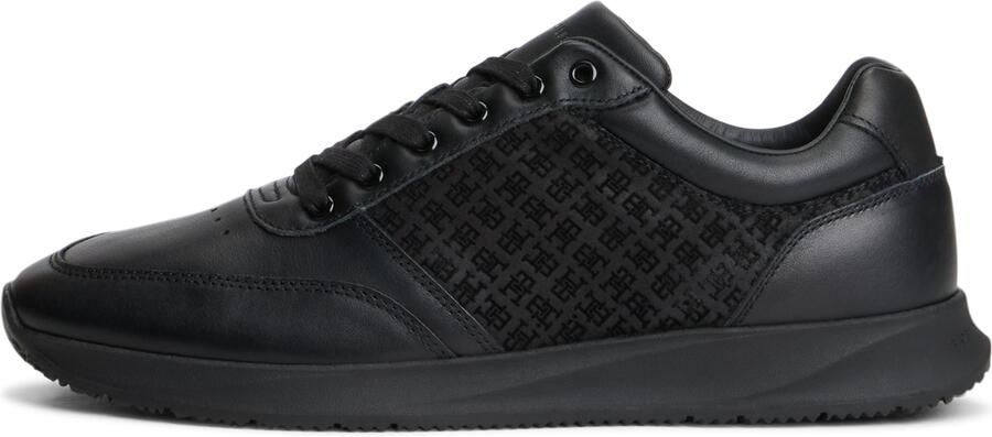 TOMMY HILFIGER Sneakers laag 'ELEVATED TH MONO MIX RUNNER' zwart