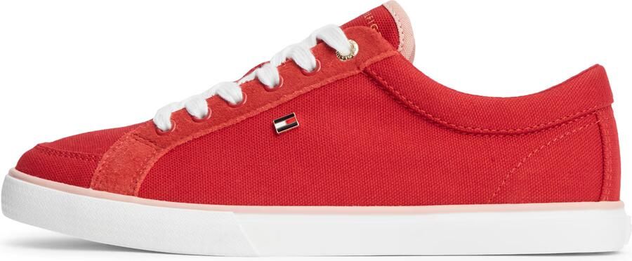 TOMMY HILFIGER Sneakers laag 'Enamel Flag' rood