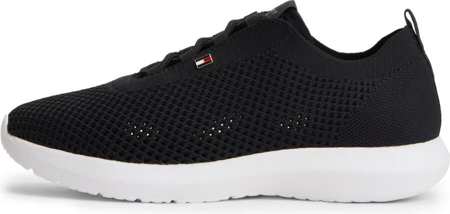 TOMMY HILFIGER Sneakers laag 'Enamel Flag' zwart
