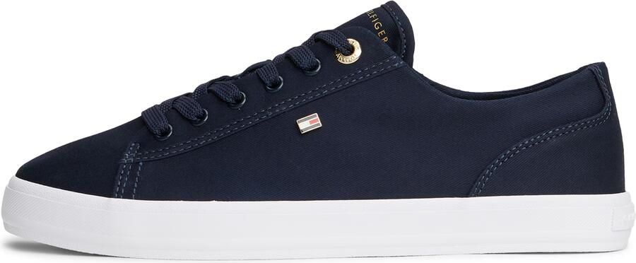 Tommy Hilfiger Low top sneakers van canvas met logo-applicatie - Foto 2
