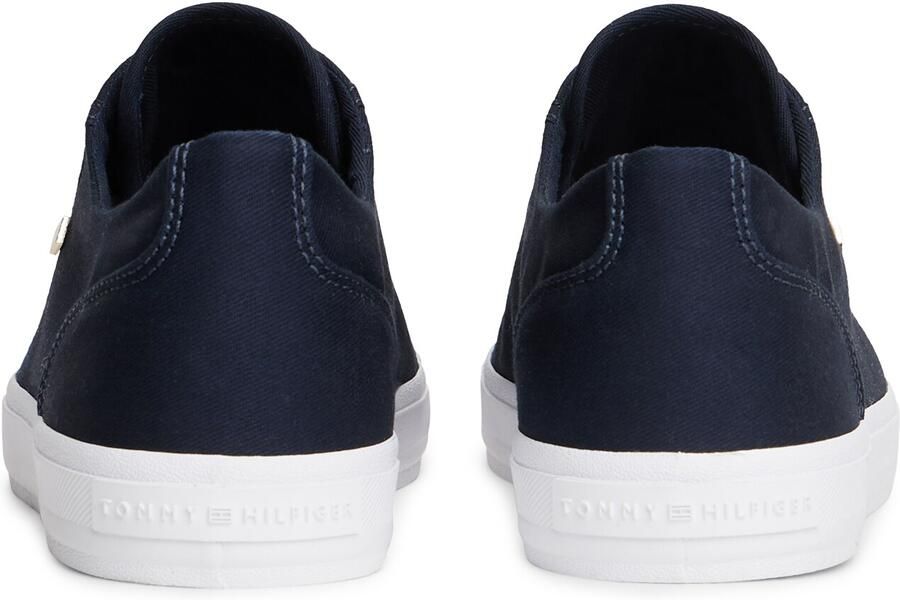 Tommy Hilfiger Low top sneakers van canvas met logo-applicatie - Foto 5