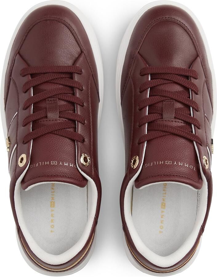 TOMMY HILFIGER Sneakers laag goud bloedrood - Foto 4