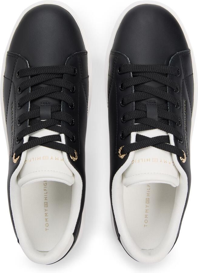 TOMMY HILFIGER Sneakers laag goud zwart wit - Foto 3