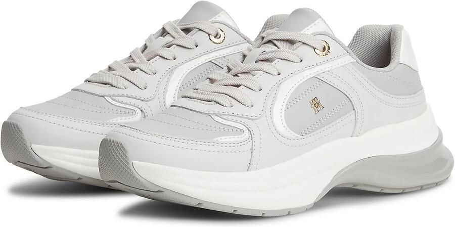 TOMMY HILFIGER Sneakers laag grijs lichtgrijs wit - Foto 6
