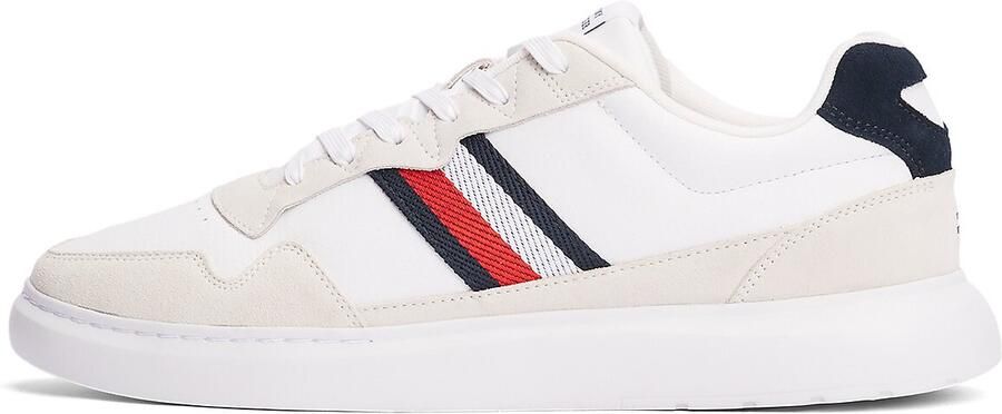 Tommy Hilfiger Sneakers met sleehak LIGHT CUPSOLE LTH MIX STRIPES vrijetijdsschoen lage schoen veterschoen met zijstrepen - Foto 13