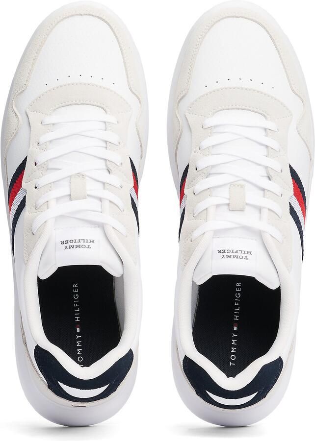 Tommy Hilfiger Sneakers met sleehak LIGHT CUPSOLE LTH MIX STRIPES vrijetijdsschoen lage schoen veterschoen met zijstrepen - Foto 10
