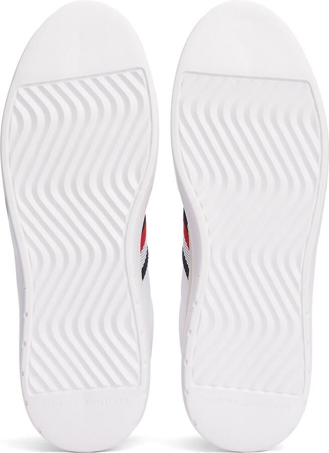 Tommy Hilfiger Sneakers met sleehak LIGHT CUPSOLE LTH MIX STRIPES vrijetijdsschoen lage schoen veterschoen met zijstrepen - Foto 9
