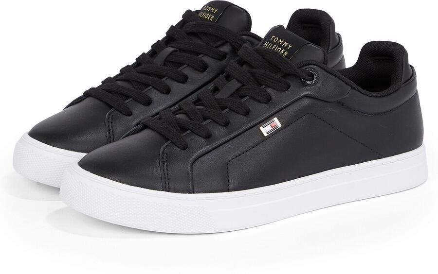 Tommy Hilfiger Plateausneakers WOMENS ICON COURT SNEAKER FLAG vrijetijdsschoen veterschoen lage schoen met gevoerde schacht - Foto 3