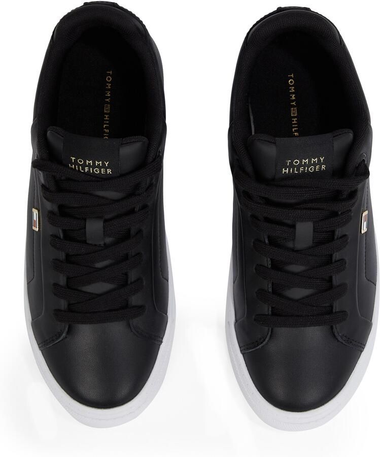 Tommy Hilfiger Plateausneakers WOMENS ICON COURT SNEAKER FLAG vrijetijdsschoen veterschoen lage schoen met gevoerde schacht - Foto 2