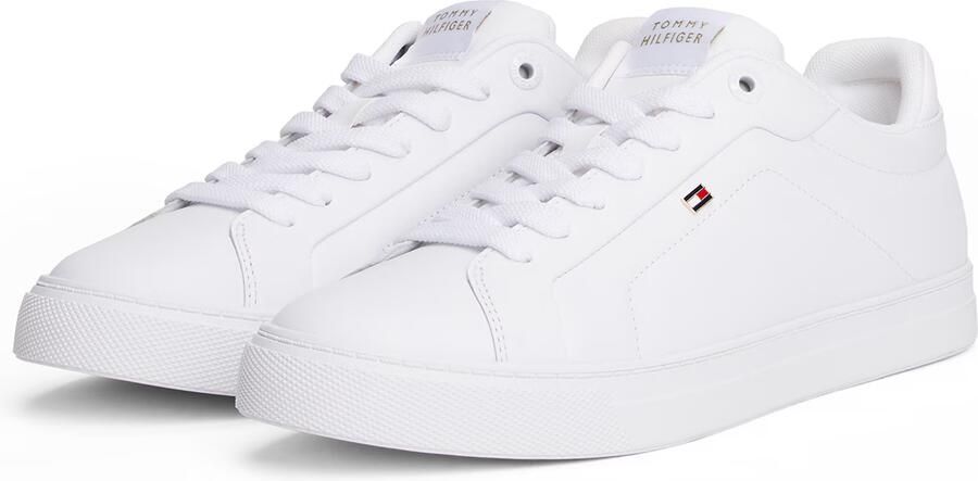 Tommy Hilfiger Plateausneakers ICON COURT SNEAKER Vrijetijdsschoen lage schoen veterschoen met vlag-logo - Foto 7