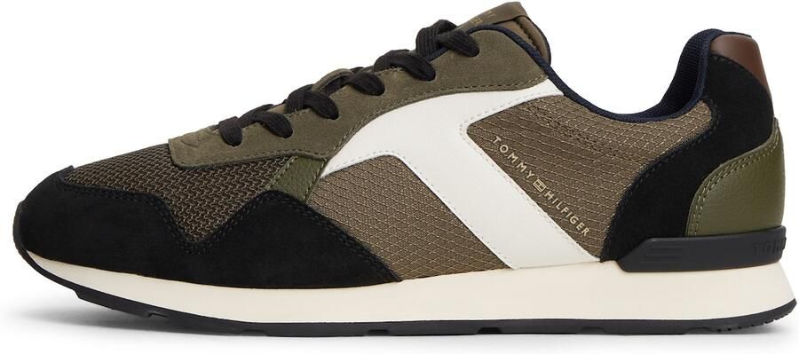 TOMMY HILFIGER Sneakers laag kaki olijfgroen zwart wit - Foto 2
