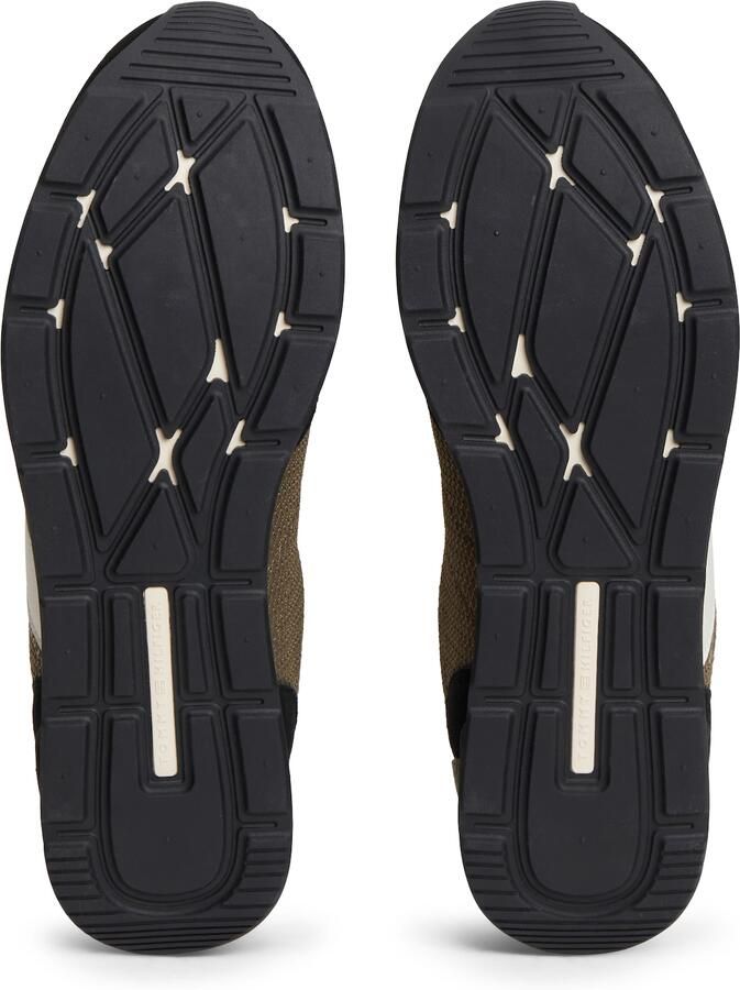 TOMMY HILFIGER Sneakers laag kaki olijfgroen zwart wit - Foto 3
