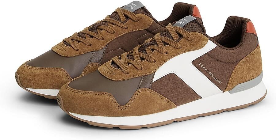 TOMMY HILFIGER Sneakers laag lichtbruin - Foto 5