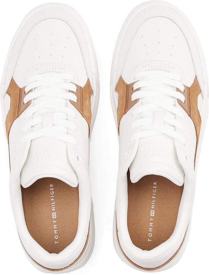 TOMMY HILFIGER Sneakers laag lichtbruin wit - Foto 4