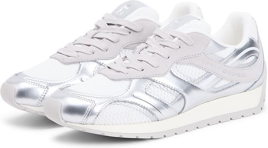 TOMMY HILFIGER Sneakers laag lichtgrijs zilver wit - Foto 6
