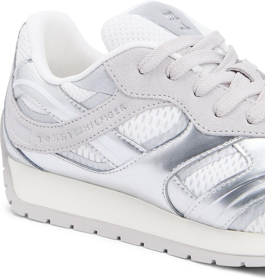 TOMMY HILFIGER Sneakers laag lichtgrijs zilver wit - Foto 2
