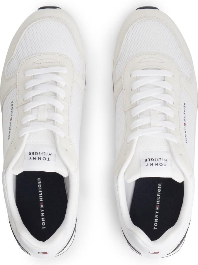 Tommy Hilfiger sneakers van echt leer met labelprintdetails - Foto 4