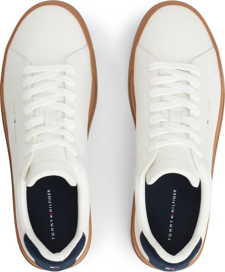 TOMMY HILFIGER Sneakers laag 'Logo Court With' zwart wit - Foto 3