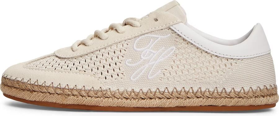 TOMMY HILFIGER Sneakers laag 'Logo Rope Midsole' beige wit