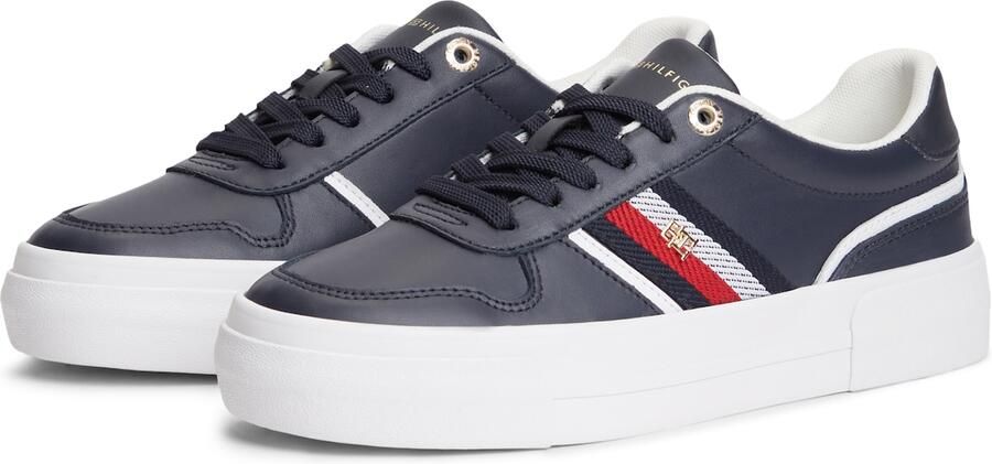 TOMMY HILFIGER Sneakers laag marine rood wit - Foto 5
