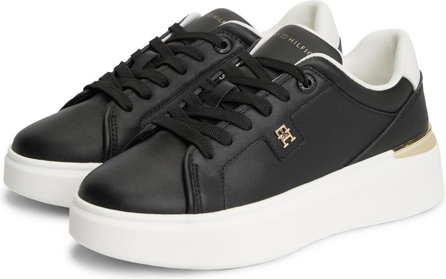 TOMMY HILFIGER Sneakers laag zwart wit - Foto 3